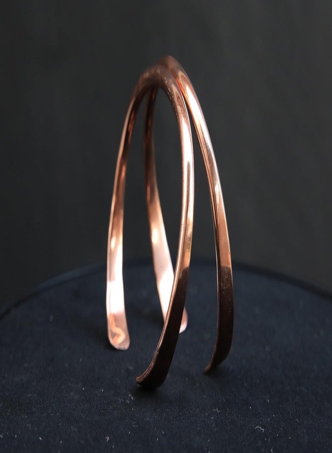 Daddy Shoppe Handmade Jewelry Copper Cuff Bracelet 100% Solid Uncoated Copper (7) - Image 3